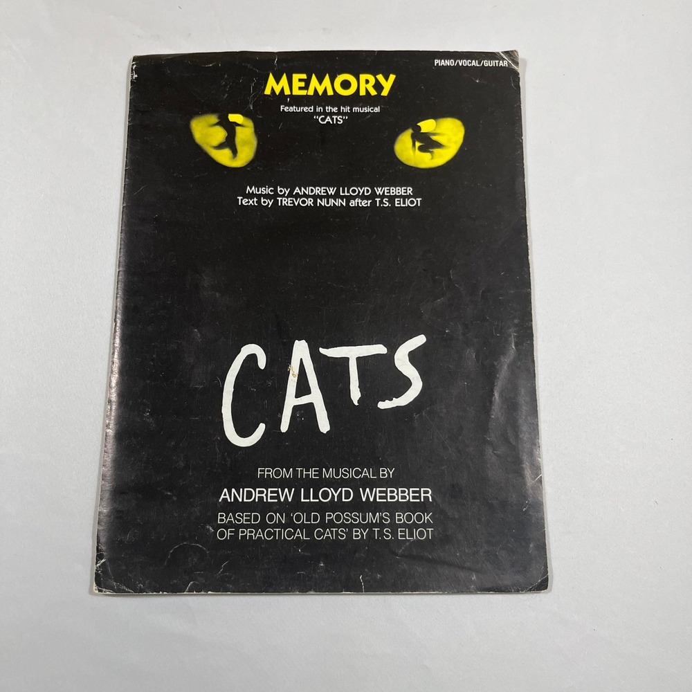 Hal Leonard Memory Sheet Music Cats Musical Andrew Lloyd Webber Piano Vocal